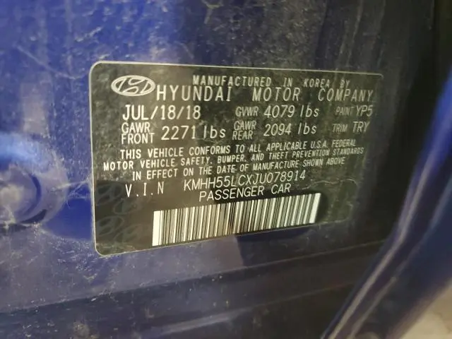 2018 HYUNDAI ELANTRA GT SPORT  