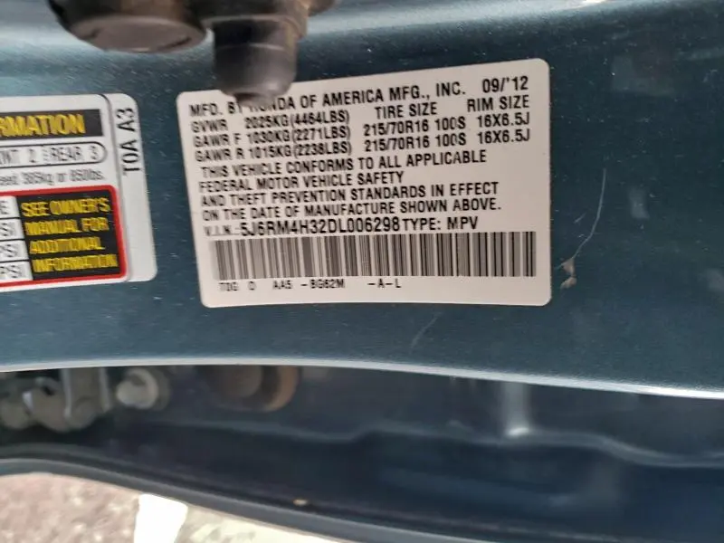2013 HONDA CR-V LX  