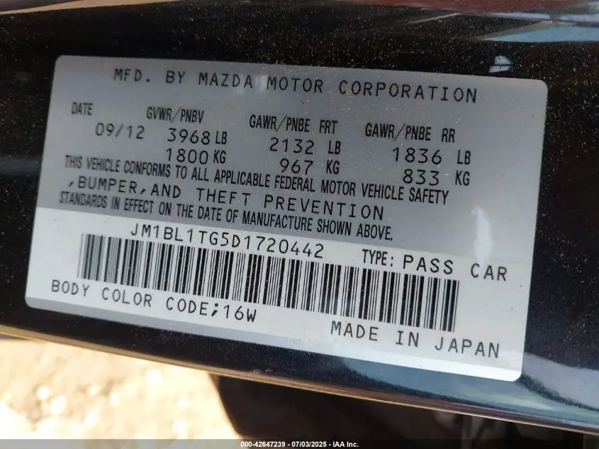 2013 MAZDA MAZDA3 I SV