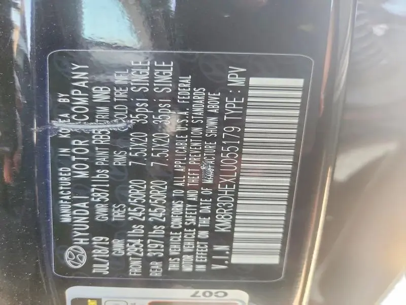 2020 HYUNDAI PALISADE SEL  