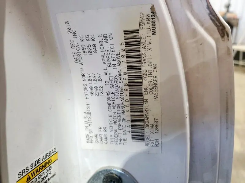 2011 MITSUBISHI ECLIPSE GS SPORT  