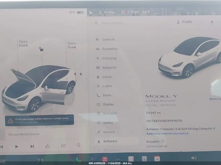 2023 TESLA MODEL Y AWD/LONG RANGE DUAL MOTOR ALL-WHEEL DRIVE