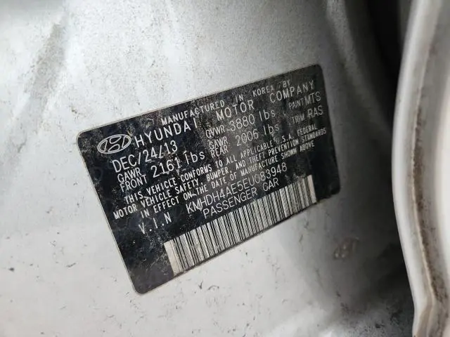 2014 HYUNDAI ELANTRA LIMITED  