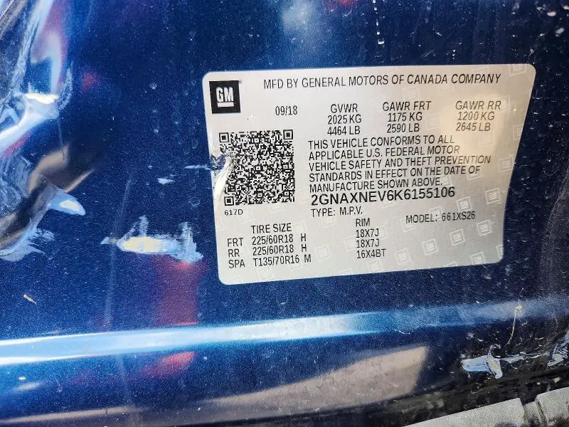 2019 CHEVROLET EQUINOX PREMIER  