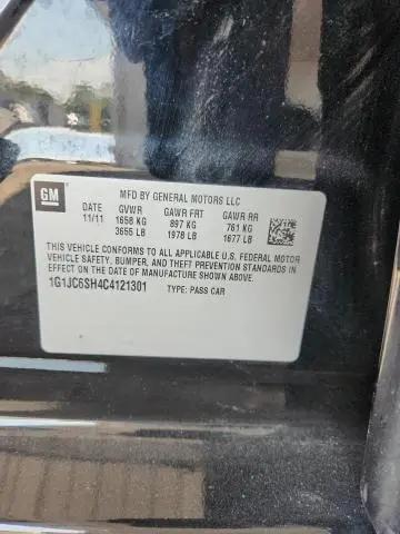 2012 CHEVROLET SONIC LT  