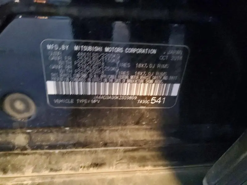 2019 MITSUBISHI OUTLANDER SE  