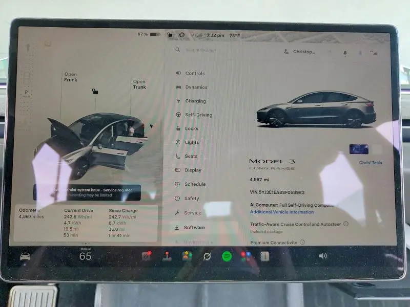 2025 TESLA MODEL 3   