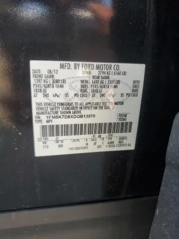 2013 FORD EXPLORER XLT  