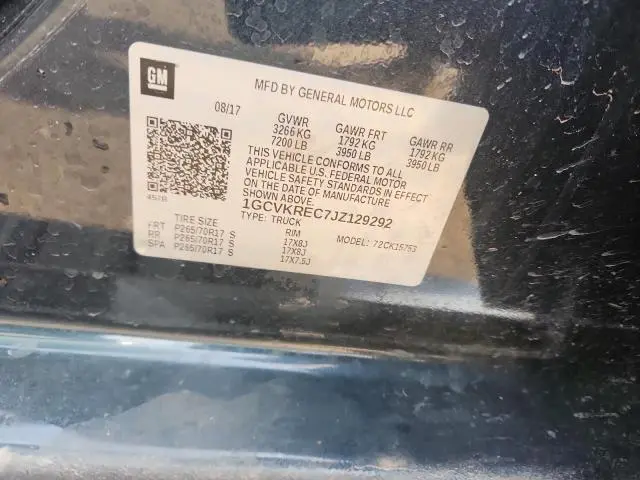 2018 CHEVROLET SILVERADO K1500 LT  