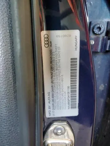 2017 AUDI A3 PREMIUM  