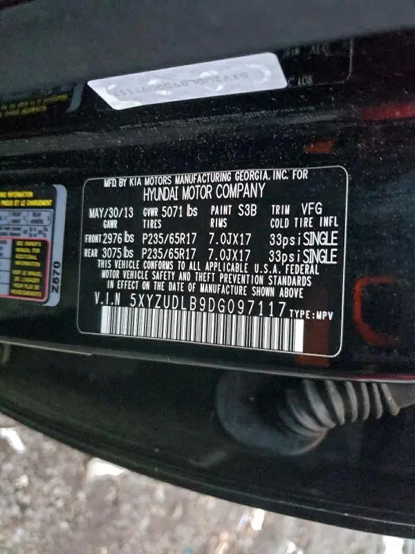 2013 HYUNDAI SANTA FE SPORT   