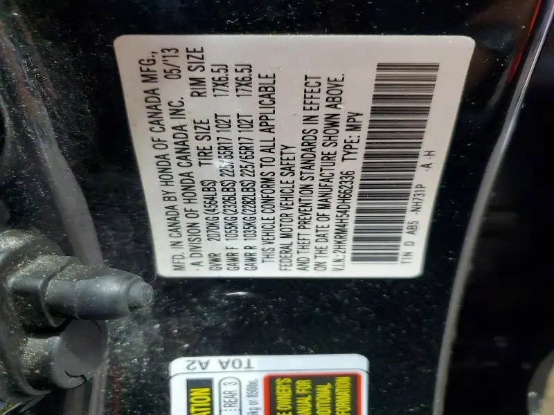 2013 HONDA CR-V EX  