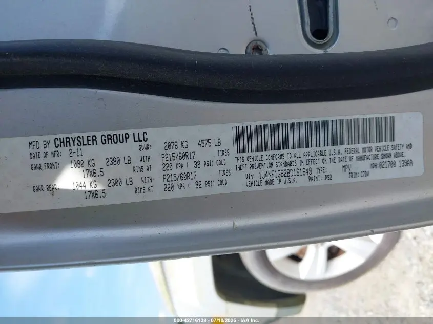 2011 JEEP PATRIOT SPORT