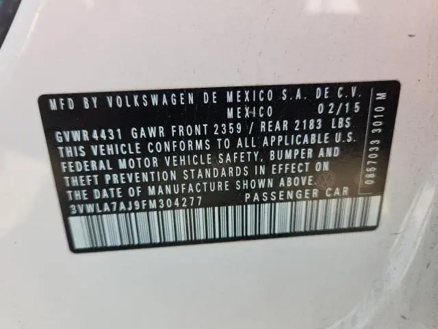 2015 VOLKSWAGEN JETTA TDI  