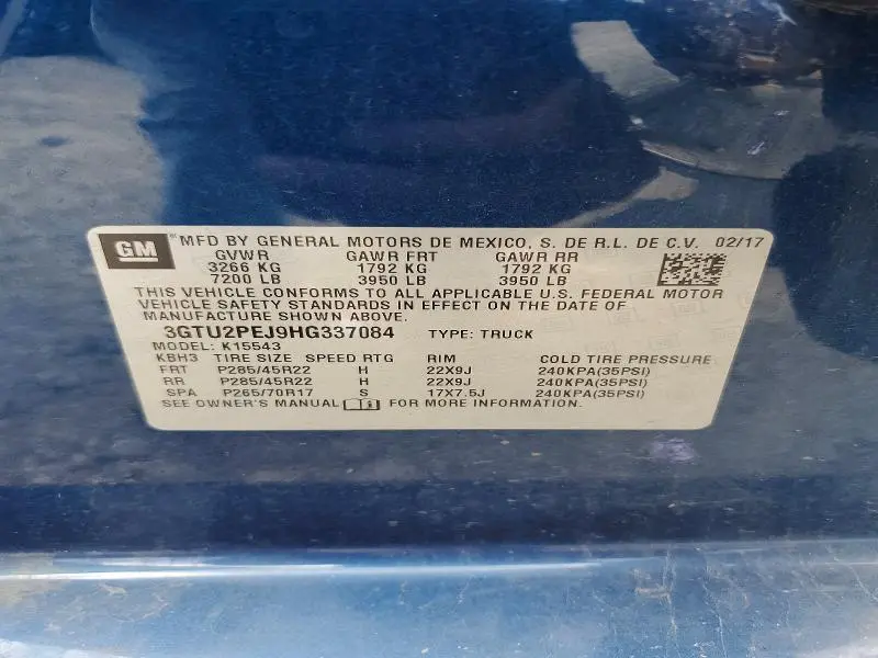 2017 GMC SIERRA K1500 DENALI  