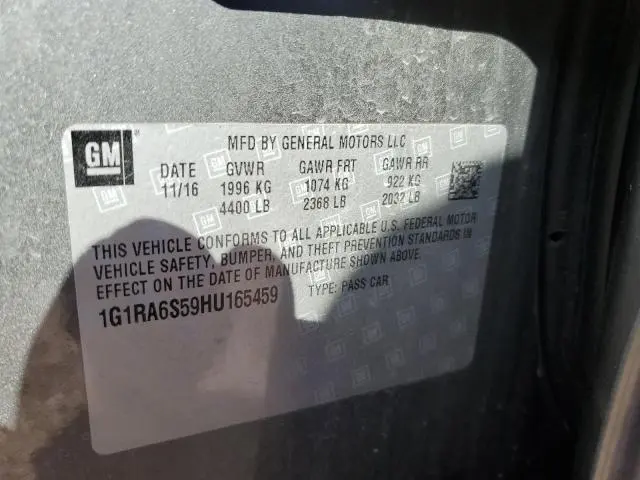 2017 CHEVROLET VOLT LT  
