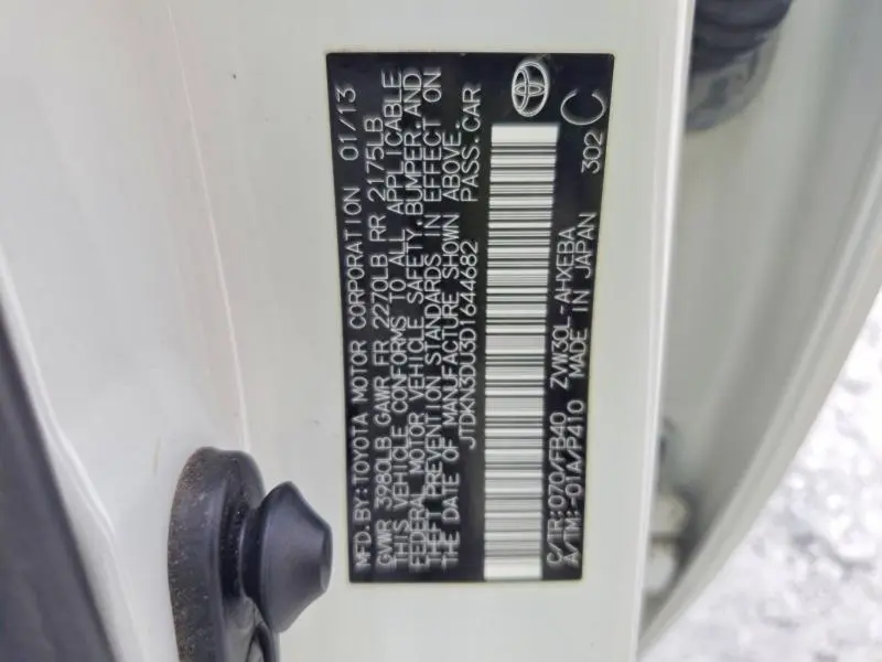2013 TOYOTA PRIUS TWO  