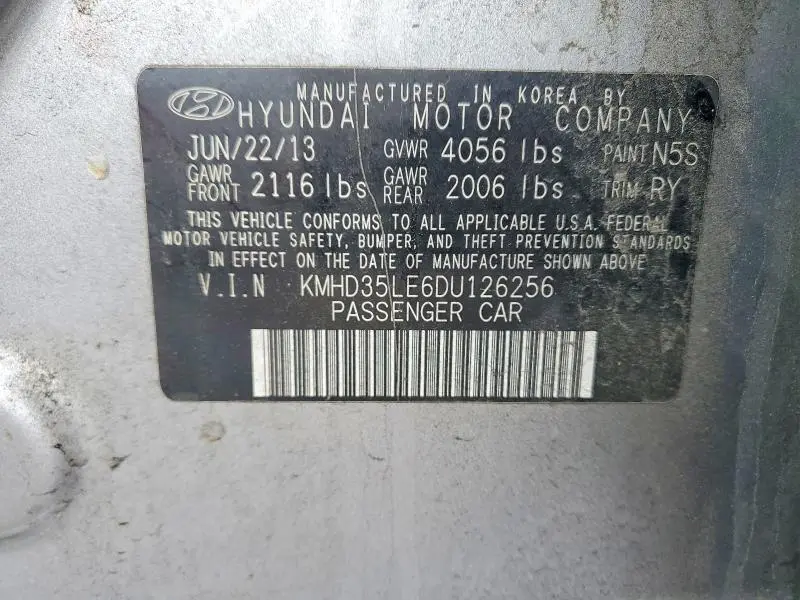 2013 HYUNDAI ELANTRA GT BASE  