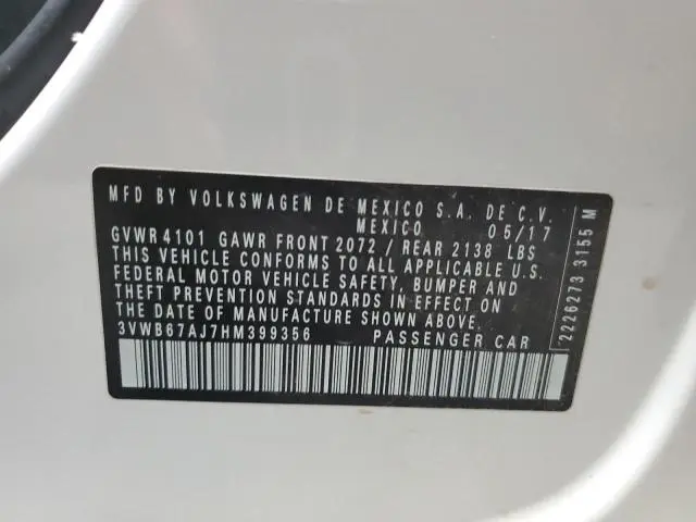 2017 VOLKSWAGEN JETTA SE