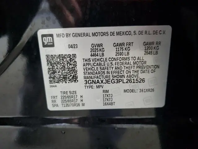 2023 CHEVROLET EQUINOX LT