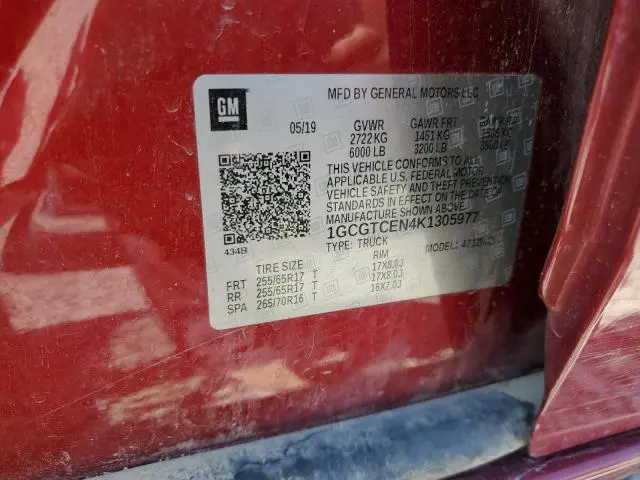 2019 CHEVROLET COLORADO LT  