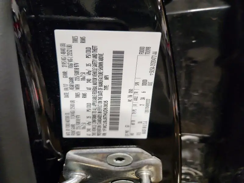2017 FORD ESCAPE TITANIUM  