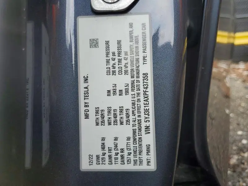 2023 TESLA MODEL 3   