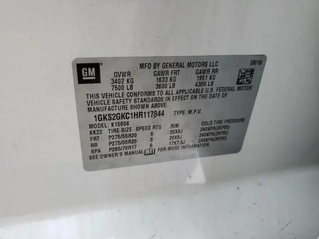 2017 GMC YUKON XL K1500 SLT  