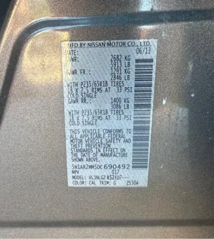 2013 NISSAN PATHFINDER S  