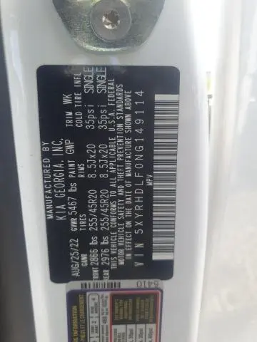 2022 KIA SORENTO EX  