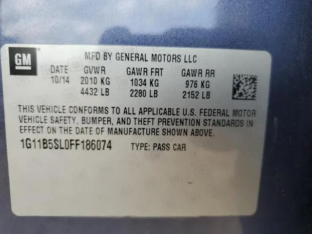 2015 CHEVROLET MALIBU LS  