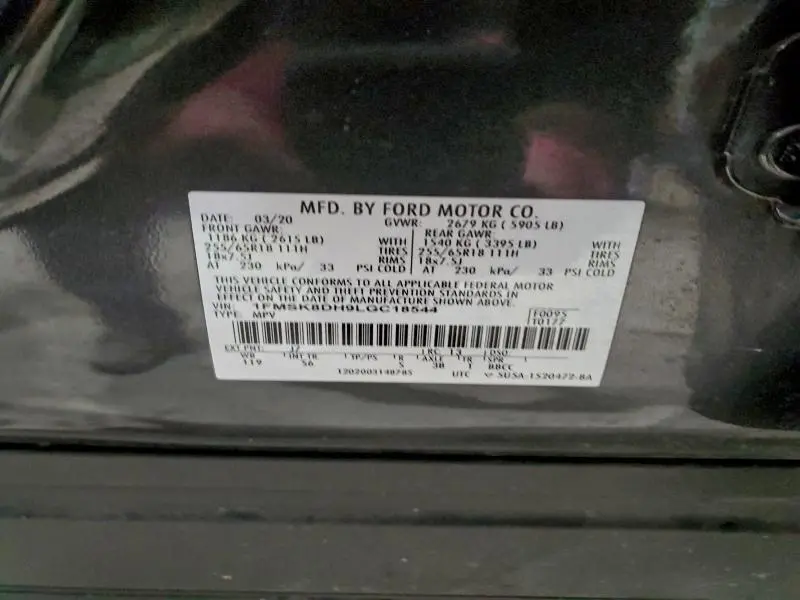 2020 FORD EXPLORER XLT  