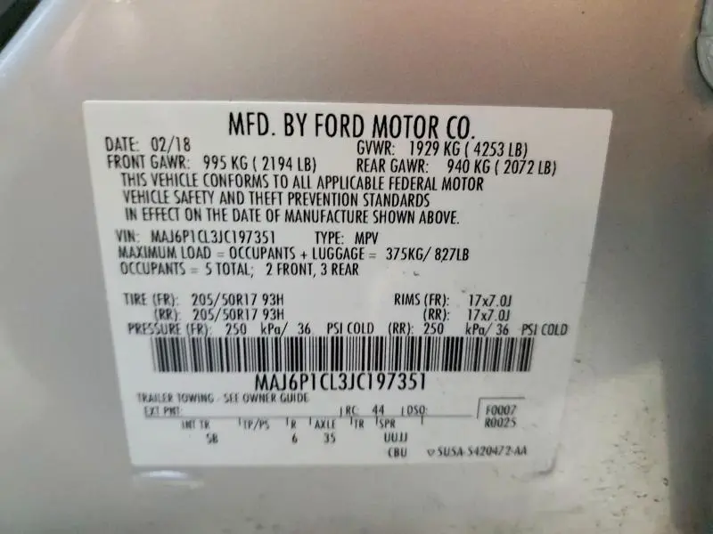 2018 FORD ECOSPORT SES  