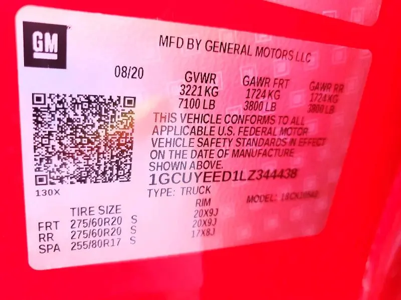 2020 CHEVROLET SILVERADO K1500 RST  