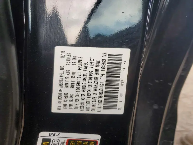 2016 HONDA ACCORD EXL  