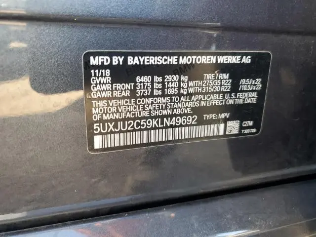 2019 BMW X5 XDRIVE50I  