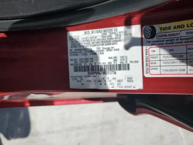 2011 FORD FUSION SE  