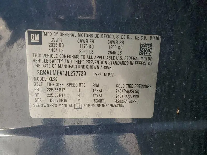 2018 GMC TERRAIN SLE  