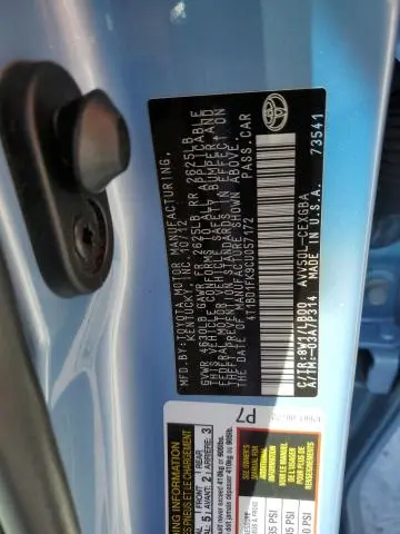 2012 TOYOTA CAMRY HYBRID  