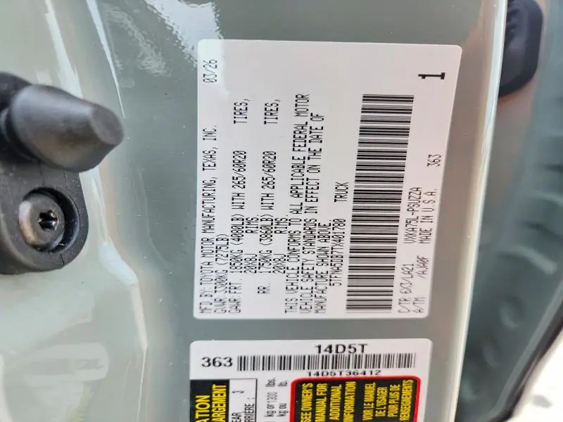 2026 TOYOTA TUNDRA PLATINUM  