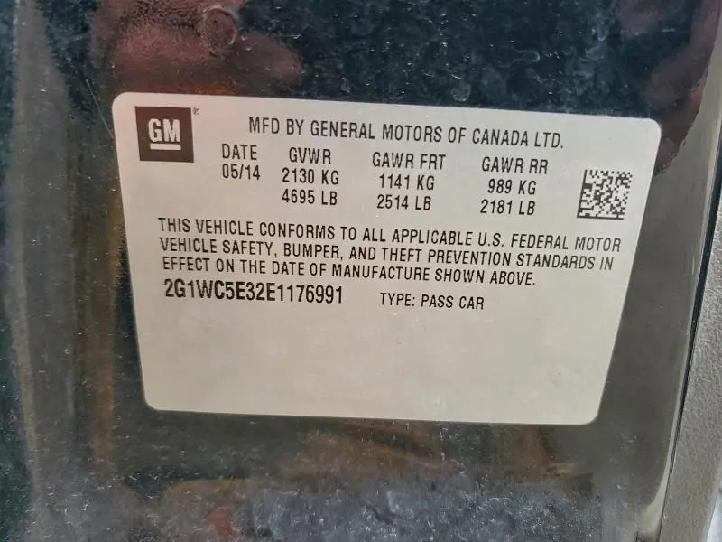 2014 CHEVROLET IMPALA LIMITED LTZ  