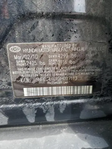 2011 HYUNDAI SONATA SE  