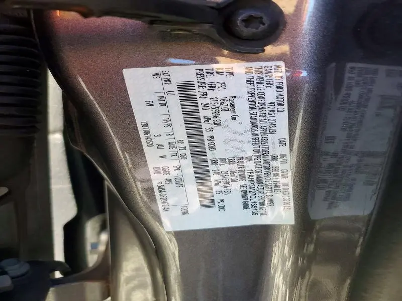 2012 FORD FOCUS SEL  