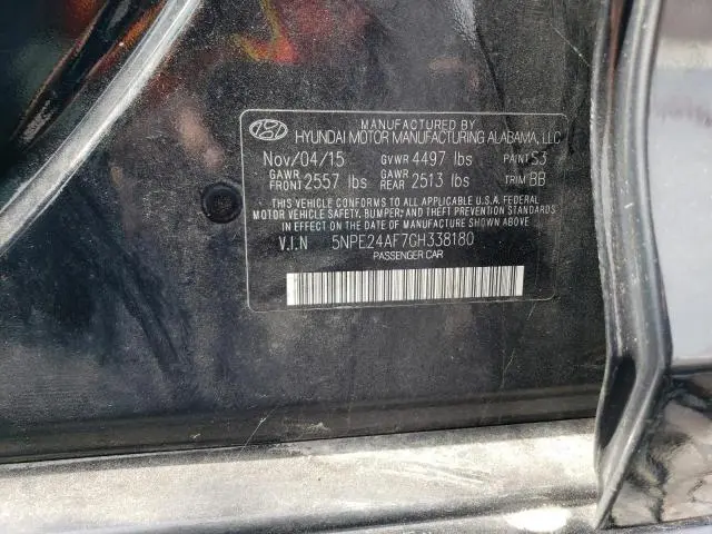 2016 HYUNDAI SONATA SE  