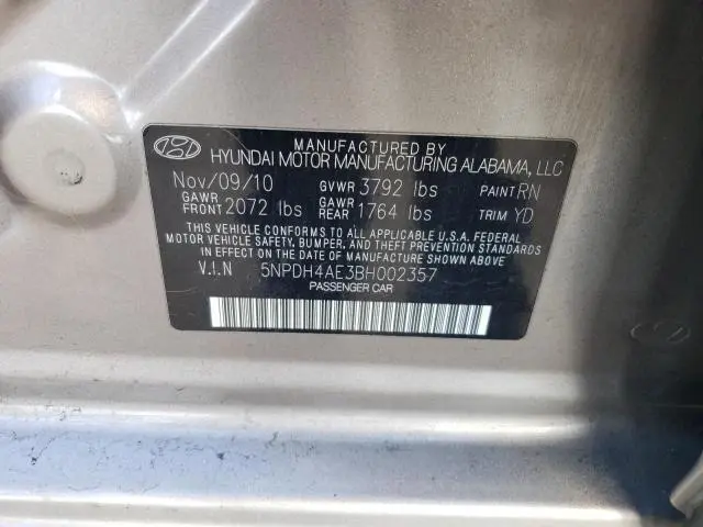 2011 HYUNDAI ELANTRA GLS  