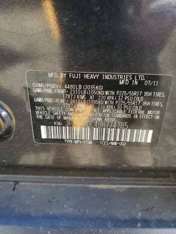 2011 SUBARU FORESTER 2.5X PREMIUM  