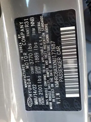 2022 HYUNDAI VENUE SEL