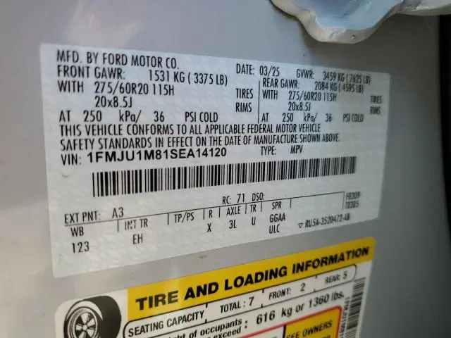 2025 FORD EXPEDITION PLATINUM  