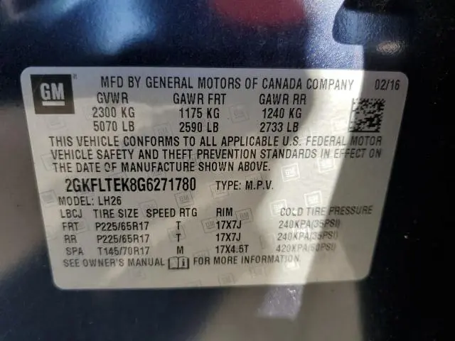 2016 GMC TERRAIN SLE  