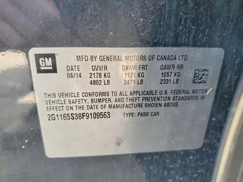 2015 CHEVROLET IMPALA LTZ  
